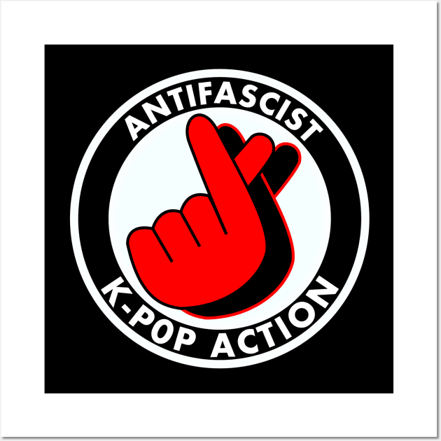 antifascist k-pop action Wall Art by the gulayfather